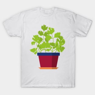 Groovy little coriander plant T-Shirt